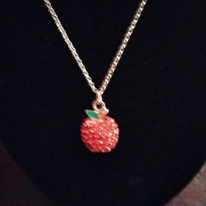 14kt Disney apple necklace